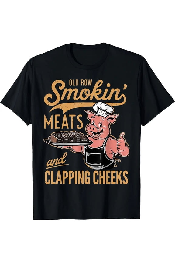 Classic Vintage Old Row Smokin' Meats and Clapping Cheeks Unisex T-Shirt, S - 5XL
