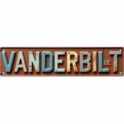 Classic Vintage Street Sign 16*4 inches "VANDERBILT AVENUE" for Luxury Urban Avenue High-End Club Mansion Villa with vintage wall decor retro street decor