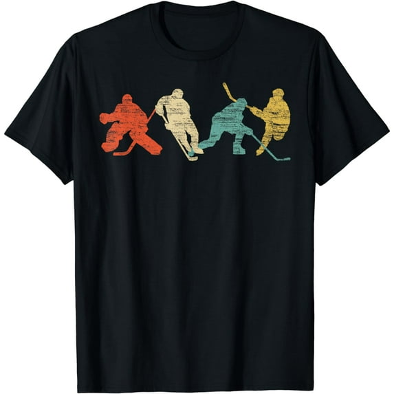 Classic Vintage Style Ice Hockey T-Shirt