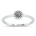 thumbnail image 1 of Classic Vintage Sun Shine Ring .925 Sterling Silver Band Jewelry Female Male Unisex Size 4, 1 of 4