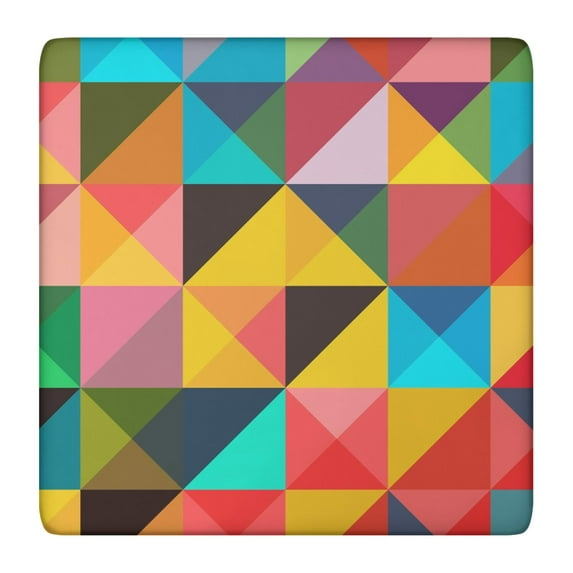 Classic Vintage Tablecloth Featuring Retro Abstract and Geometric Patterns, Colorful Pop Art, Tie Dye and Psychedelic Rainbow Gradient Chic Style