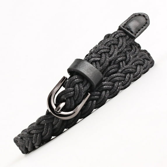 Classic Vintage Wax Rope Clothing Braided Belt Women's Pin Buckle Fashion Dress Pants Hand Braided Women's Belt Customize Belts Belted Cow Belts Suit Belt Women Men Belt Leather Western Belt