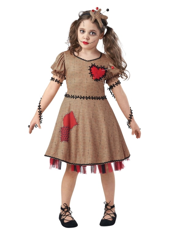 Classic Voodoo Doll Costume for Girls