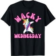 thumbnail image 1 of Classic Wacky Wednesday Shirt. Funny Unicorn mismatch outfit T-Shirt, 1 of 5