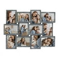 thumbnail image 1 of Classic Wall Hanging Picture Frame Collage Gallery Display 12 Opening 6" x 4" Photo Gray, 1 of 6