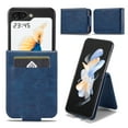 thumbnail image 1 of Classic Wallet Case for Samsung Galaxy Z Flip 7 with Magnetic, Luxury PU Leather Wallet Phone Case Flip Folio Protective Shockproof Cover with [Card Holder] for Samsung Galaxy Z Flip 7, Blue, 1 of 11