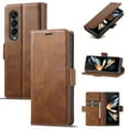 thumbnail image 1 of Classic Wallet Case for Samsung Galaxy Z Fold 4 5G with Magnetic, Luxury PU Leather Wallet Phone Case Flip Folio Protective Shockproof Cover with [Card Holder] for Samsung Galaxy Z Fold 4 2022,Brown, 1 of 6