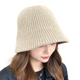 thumbnail image 1 of Classic Warm Bucket Hat for Women Beanies for Women Berets Fall Winter Hat Womens Snow Cap Handwear Travel Outdoor, 1 of 7