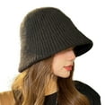 thumbnail image 1 of Classic Warm Bucket Hat for Women Beanies for Women Berets Fall Winter Hat Womens Snow Cap Handwear Travel Outdoor, 1 of 7