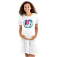 thumbnail image 1 of Classic Warped Static MTV Logo Women's Maternity Dress Brisco Brands M, 1 of 3