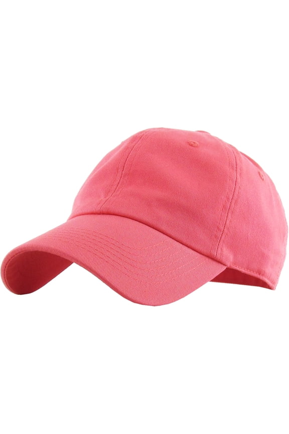 Classic Unisex Cotton Adjustable Low Crown Baseball Cap – Plain Dad Hat