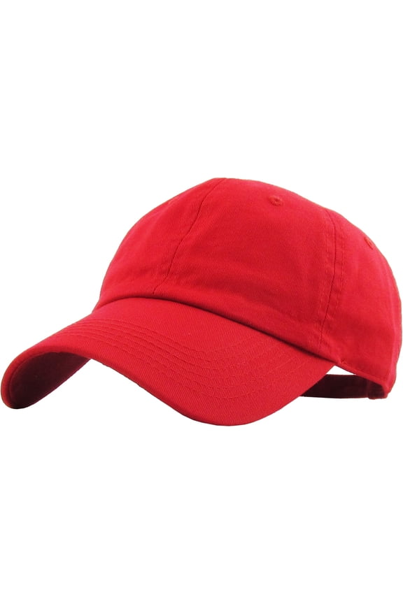 Classic Unisex Cotton Adjustable Low Crown Baseball Cap – Plain Dad Hat