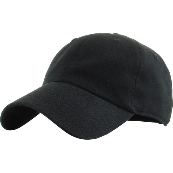Classic Unisex Cotton Adjustable Low Crown Baseball Cap – Plain Dad Hat