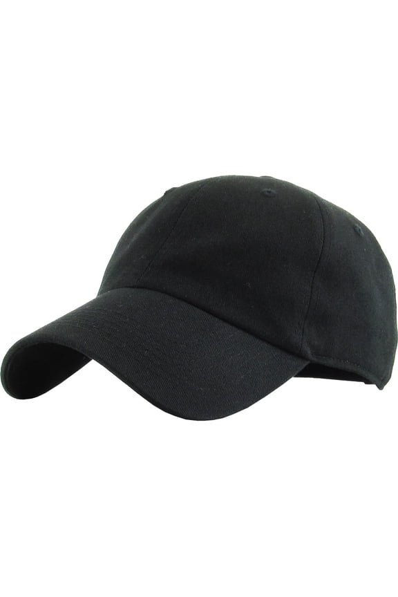 Classic Unisex Cotton Adjustable Low Crown Baseball Cap – Plain Dad Hat