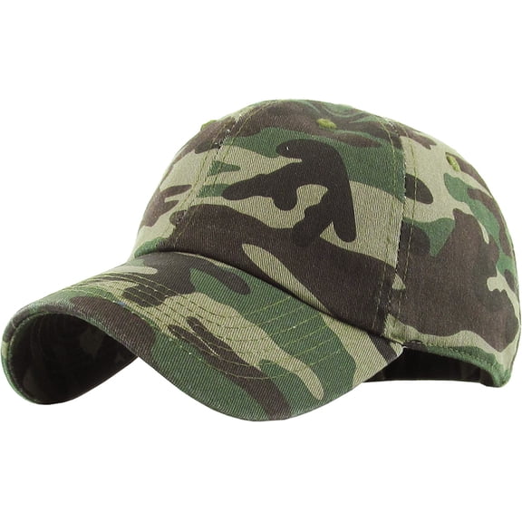 Classic Washed Solid Cotton Dad Hat Adjustable Baseball Cap Polo Style