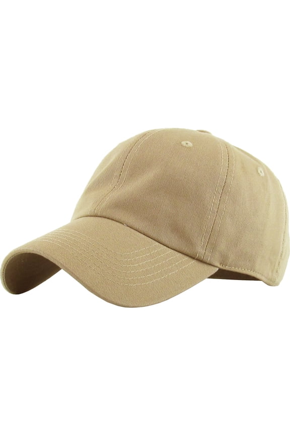 Classic Unisex Cotton Adjustable Low Crown Baseball Cap – Plain Dad Hat