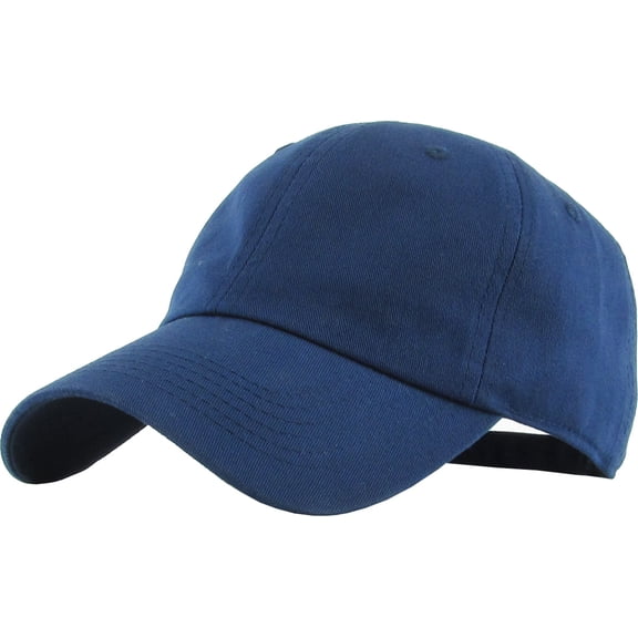 Classic Washed Solid Cotton Dad Hat Adjustable Baseball Cap Polo Style