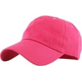 thumbnail image 1 of Classic Washed Solid Cotton Dad Hat Adjustable Baseball Cap Polo Style, 1 of 7