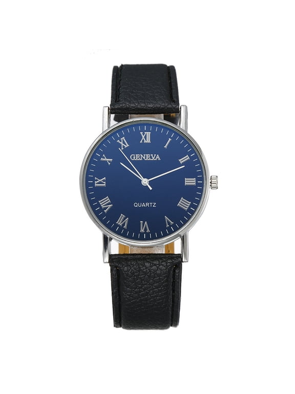 Classic Watches for Men, Elegant Mens Timepiece, Fashionable Leather Strap-Watch, Dress Business Casual Water Resistant, Leather Strap Business Sturdy and Waterproof for Men