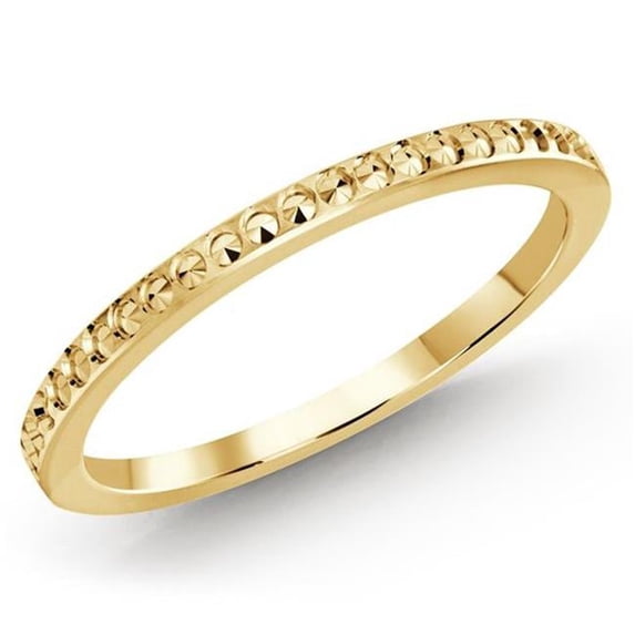Classic Wedding Band Ring in 10K Yellow Gold - Size 8.5
