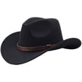 thumbnail image 1 of Classic Western Cowboy Hat Hat Ethnic Hat For Boys And Girls With Upturned Brim Kids Sun Hat UPF 50+ Bucket Hats for Boys Girls Summer Sun Protection Wide Brim Unisex Beach Outdoor, 1 of 7