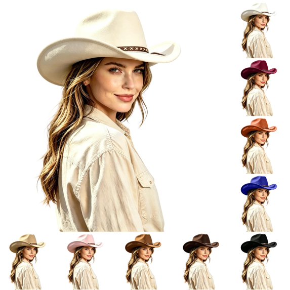 Classic Western Cowboy Hat for And Or Hat for Parties Outdoor Events And Everyday Wear Without Brim Or Strap Hard Hat Cowboy Style