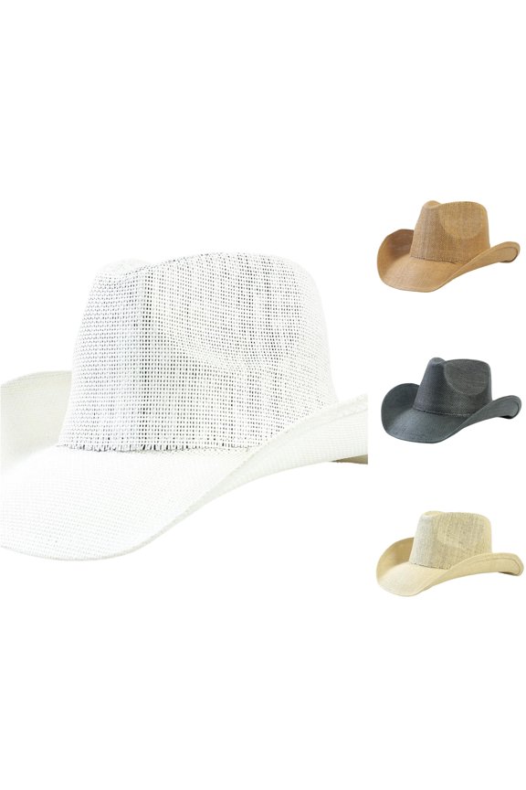 Classic Western Style Sun Hat with Sturdy Brim for Unisex Outdoor Cowboy Mens Fedora Hats Summer