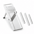 Veg Racks Adjustable Classic White Adjustable Stainless Steel Mandoline Vegetable Slicer ...