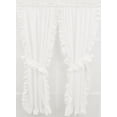 thumbnail image 1 of Classic White Cape Cod Ruffled Tier Pair 66Wx24L with Tiebacks, 1 of 2