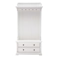thumbnail image 1 of Classic White Hall Tree Coat Rack with Drawers, 1 of 10