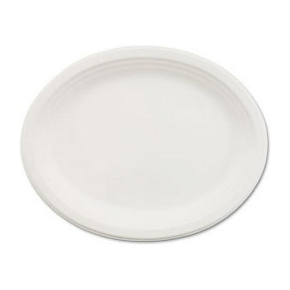 Classic White Oval Paper Dinnerware Platter, 500 count