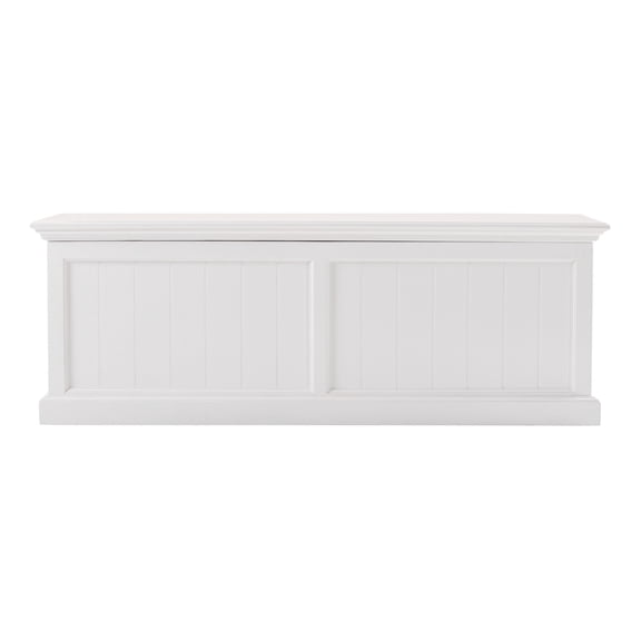 Classic White Paneled Storage Chest