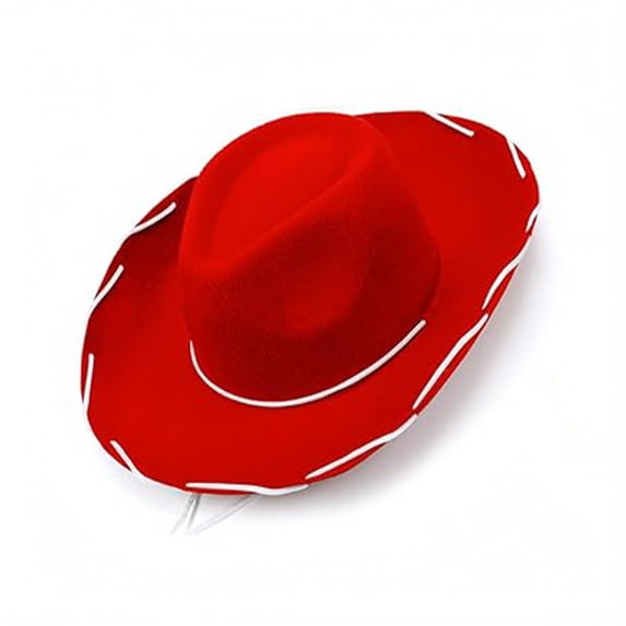 Boys Girls Western Cowgirl Hat, Soft Felt Wide Brim Woody Cowboy Hat, Kid Size Costume Headwear For Halloween Dress Up Farm Birthday Party Supplies