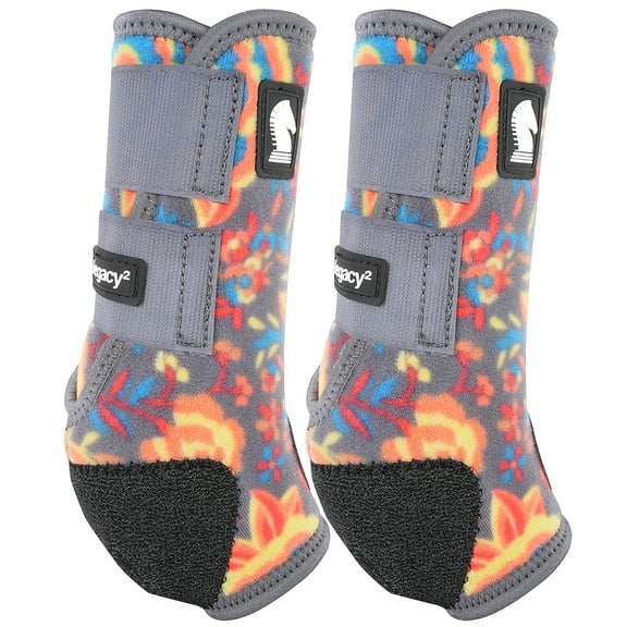 Largeclassic Equine Legacy2 System Front Pattern Boots Pair Wildflower