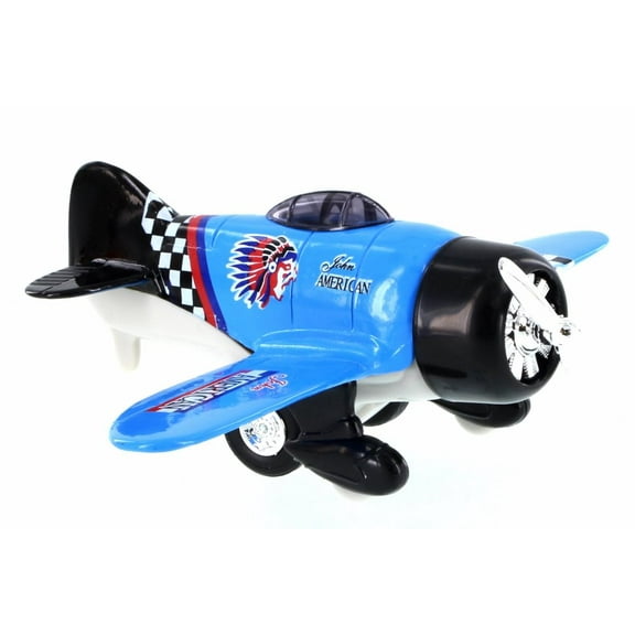 Classic Wing Airplane, Blue - Showcasts 998D - Diecast Model Toy Car (Brand New but NO BOX)