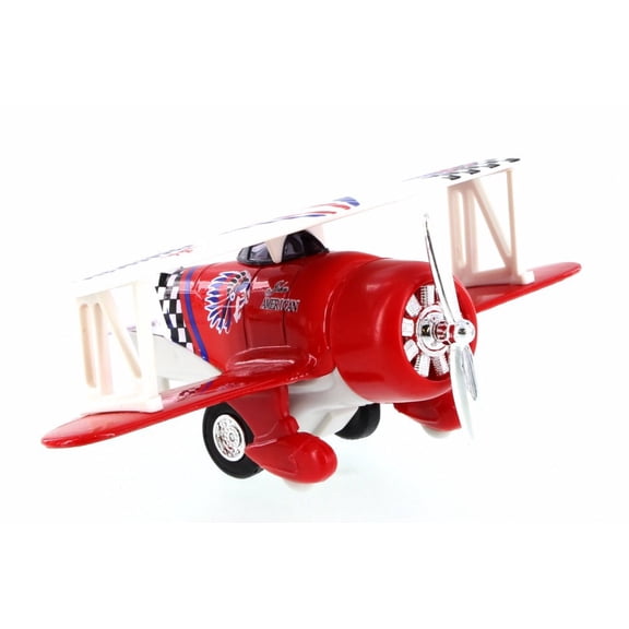 Classic Wing Bi-Plane, Red - Showcasts 998D - Diecast Model Toy Car (Brand New but NO BOX)