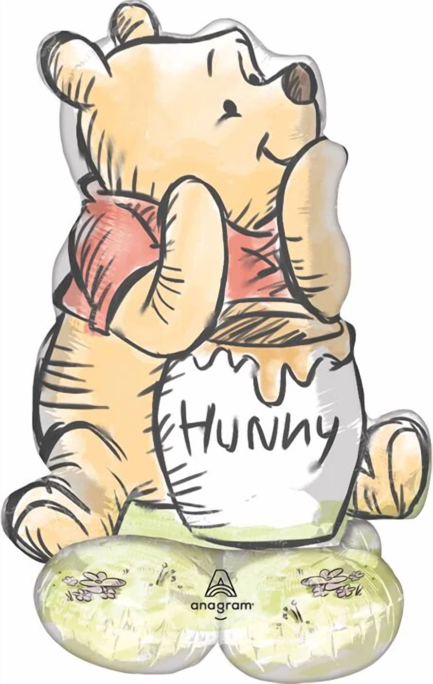 Classic Winnie the Pooh Bear 36" Birthday Party Airloonz Air Fill Decoration