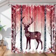 thumbnail image 1 of Classic Winter Christmas Decor Shower Curtain for Bathroom Shower Curtain Set with 12 Hooks Waterproof Fabric Bath Curtain for Bathtub Restroom Decor, 72 X 72 in, 1 of 6