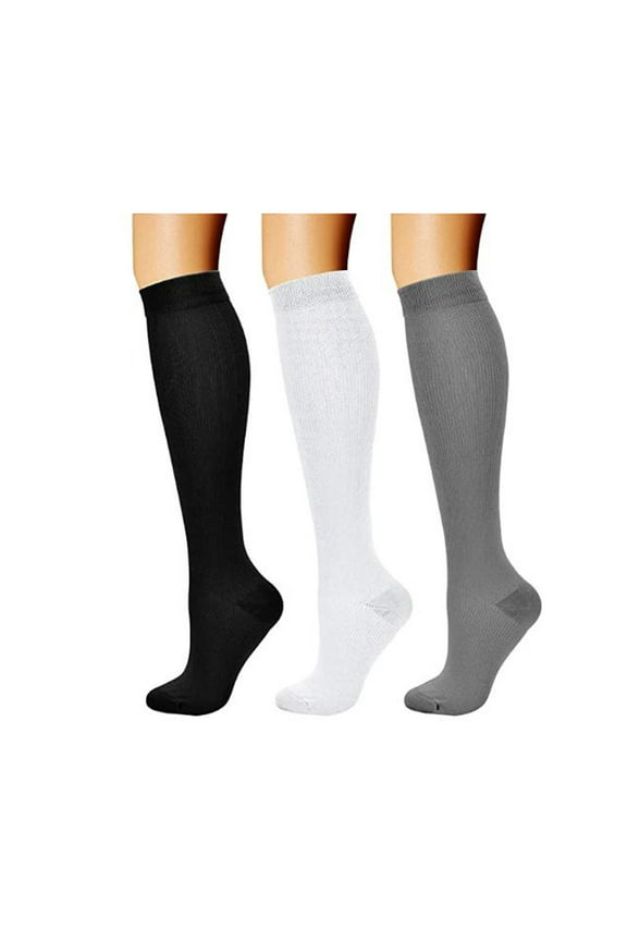 Classic Winter Spring Thin Stripe Socks For Women Three Pairs Comfortable Casual Everyday Wear Soft Breathable Lightweight Ankle Footwear Fashion Design