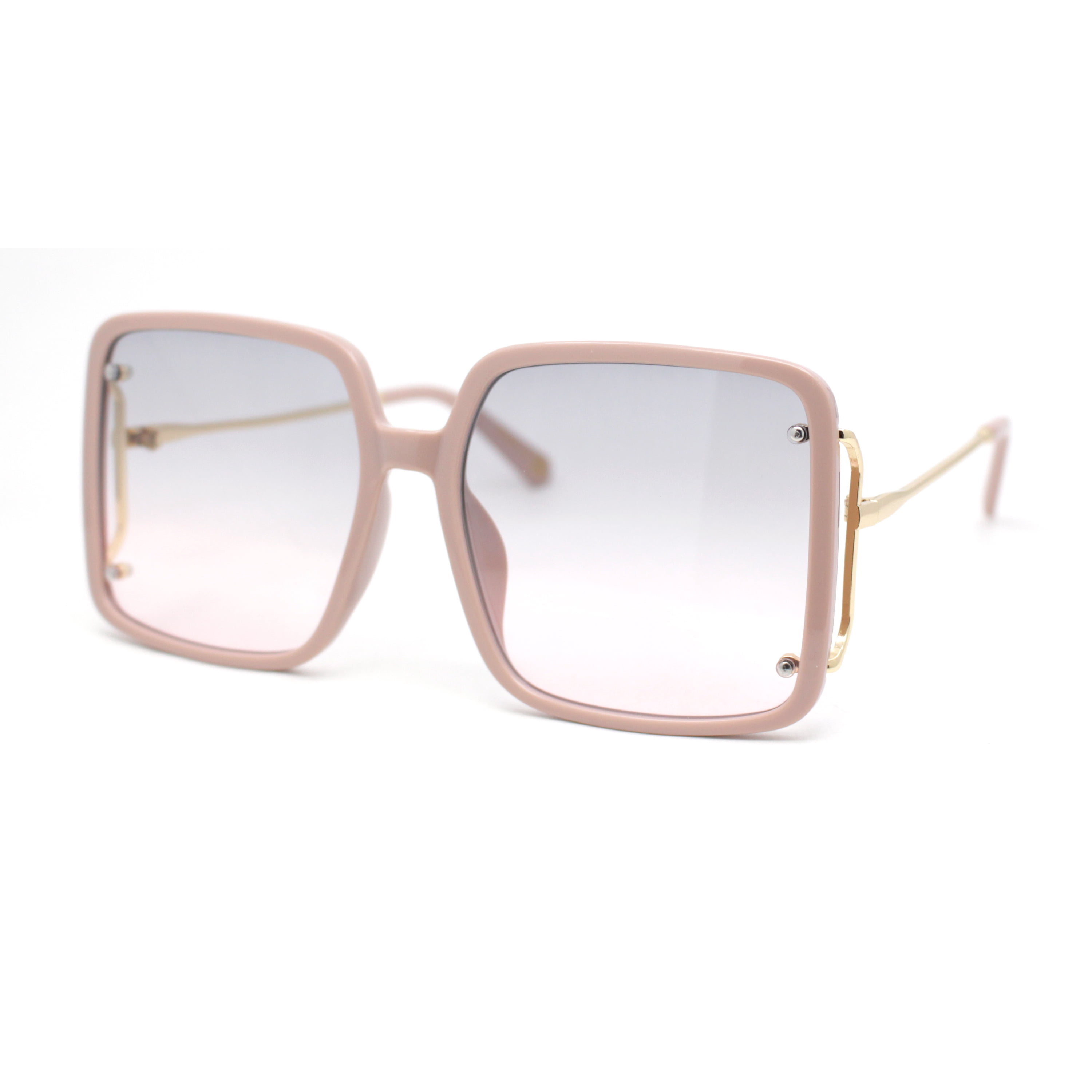 Classic Womens Butterfly Rectangle Oversize Fashion Sunglasses Womens Classic Oversized Rectangle Butterfly Chic Minimal  main image 3