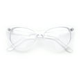 thumbnail image 1 of Classic Womens Gothic Clear Lens Cat Eye Glasses Clear, 1 of 9