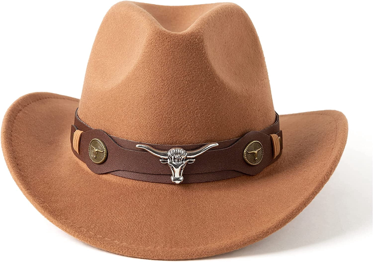 5174 Classic Womens Western Cowboy Cowgirl Hats With Wide Belt Classic Womens Western Cowboy Cowgirl Hats with Wide Belt  main image 4