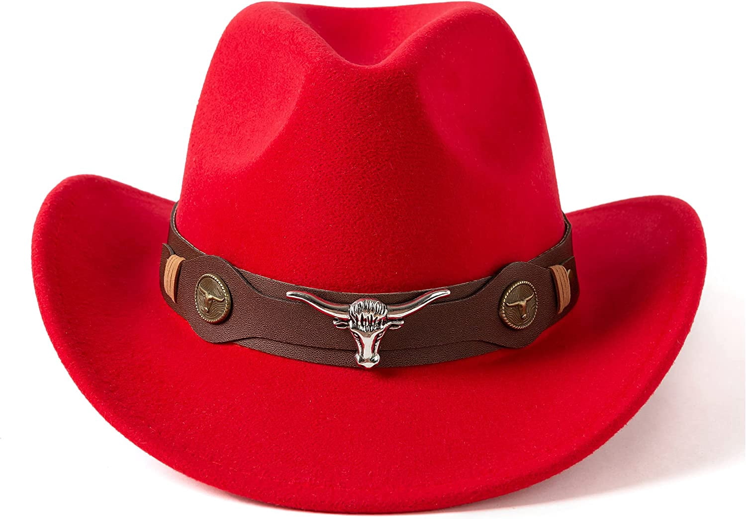 5174 Classic Womens Western Cowboy Cowgirl Hats With Wide Belt Classic Womens Western Cowboy Cowgirl Hats with Wide Belt  main image 3