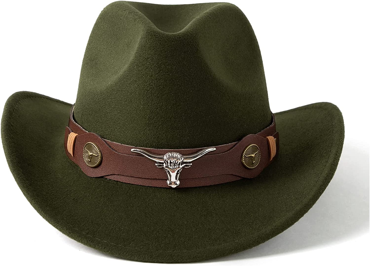 Classic Womens Western Cowboy Cowgirl Hats with Wide Belt 