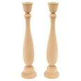 thumbnail image 1 of Classic Wooden Candlestick 11 inch Tall with 7/8 inch Hole, Pack of 10 Unfinished Wood Candle Holder to Craft, Paint or Decorate, by Woodpeckers, 1 of 8