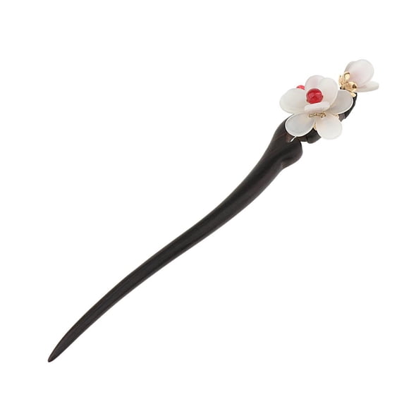 Classic Wooden Floral Pearls Tassel Hair Stick Sticks Hairpin Pin Headdress For