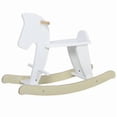 thumbnail image 1 of Classic Wooden Rocking Horse Toy for Kids Aged 3-6,Ideal Christmas and Birthday Gift,Timeless Fun in White, 1 of 6