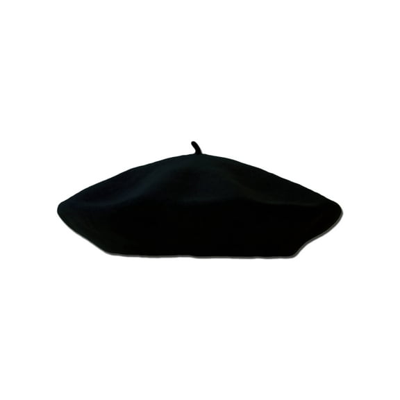 Classic Wool Beret One Size Adult, Black