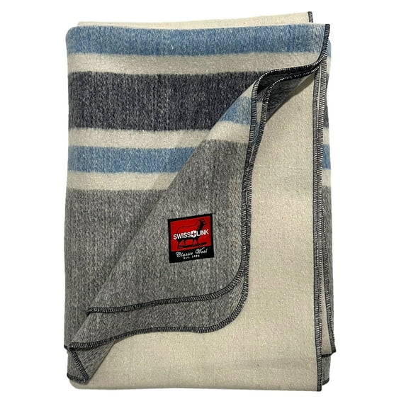 Classic Wool Picnic Blanket Arctic Shawl