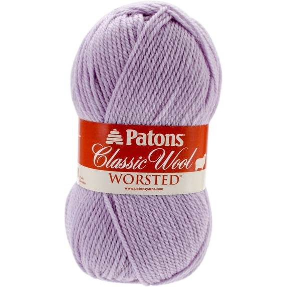Classic Wool Yarn-Lavender Gray, Pk 5, Patons